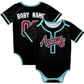 KREDE Baby Clothes Unisex Bodysuit Personalized Custom Baby Name Number for Boy Girl