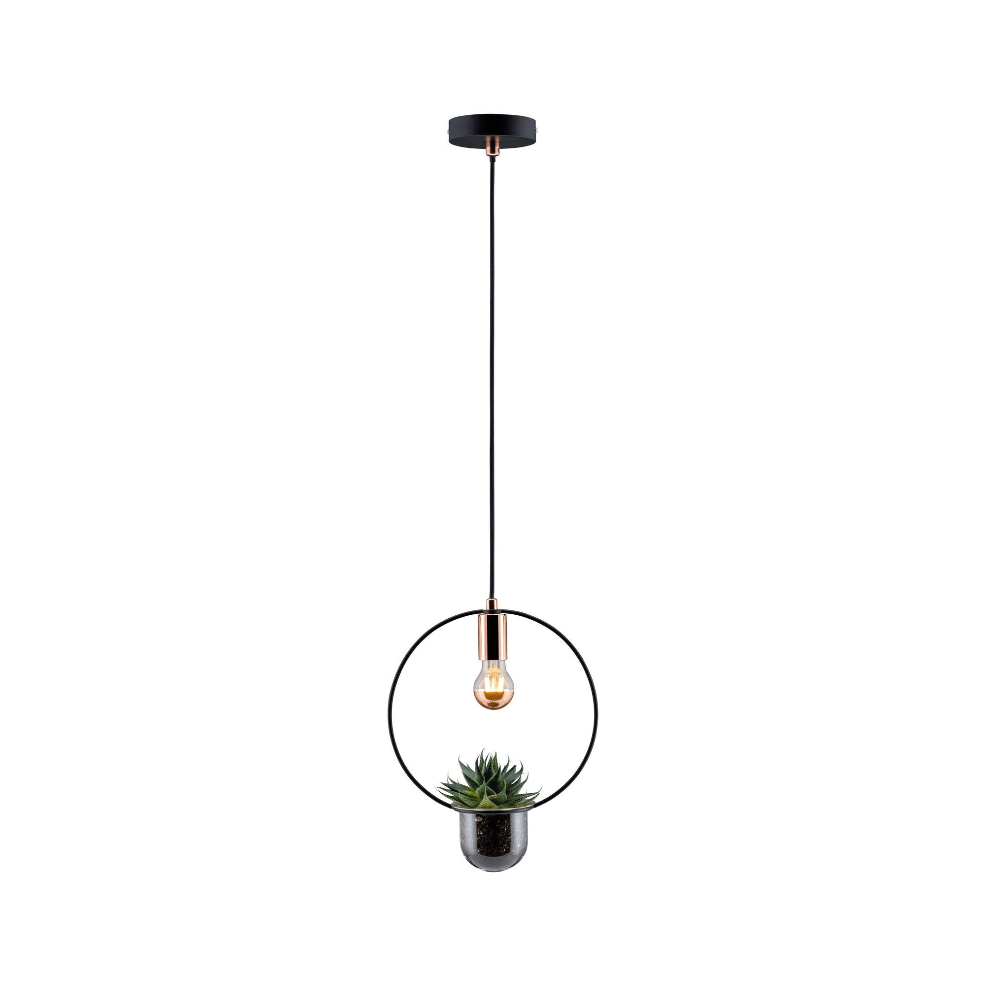 Paulmann 79748 Tasja Table luminaire Plant luminaire max. 20 watts Table lamp Black, Copper Metal E27
