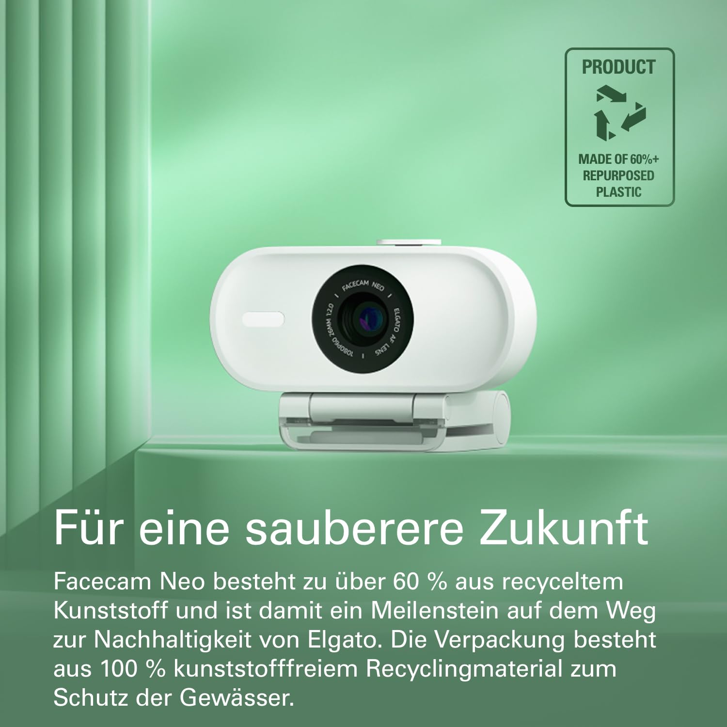 Elgato Facecam Neo, Full-HD-Webcam mit Sichtschutz 9