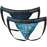 papi 2-Pack Jockstraps - UMPA108 (Crystal Teal/Pageant Blue, Large)
