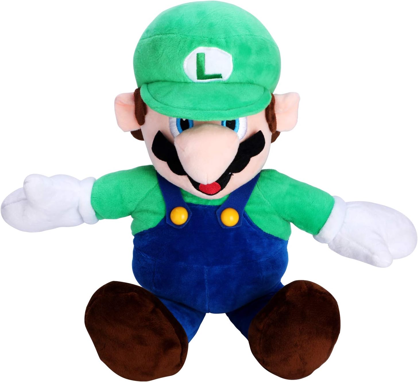 FAIRZOO Super Mario Plush, Luiqi, Mario Soft Stuffed Plush Toy Green - 20"