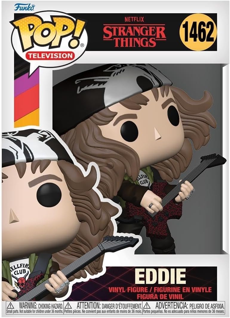 Funko Pop! TV Stranger Things Eddie with Guitar Vinyl Figure