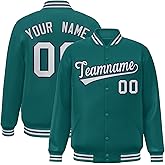 KXK Custom Men Women Youth Varsity Baseball Jackets Bomber Lightweight Coat Personalized Stitched Name Number