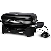 Weber Lumin Compact Outdoor Electric Barbecue Grill, Black - Great Small Spaces such as Patios, Balconies, and Decks, Portabl