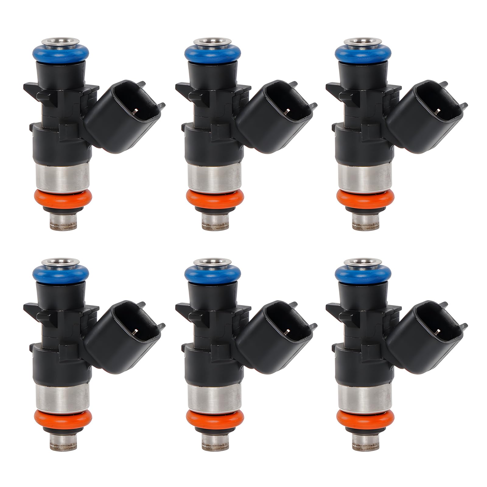 Photo 1 of 0280158313 Fuel Injector 4 Holes for 2014-2017 Jeep Cherokee 3.2L V6 Injector Replace#04627794AA Fuel Injectors Set of 6
