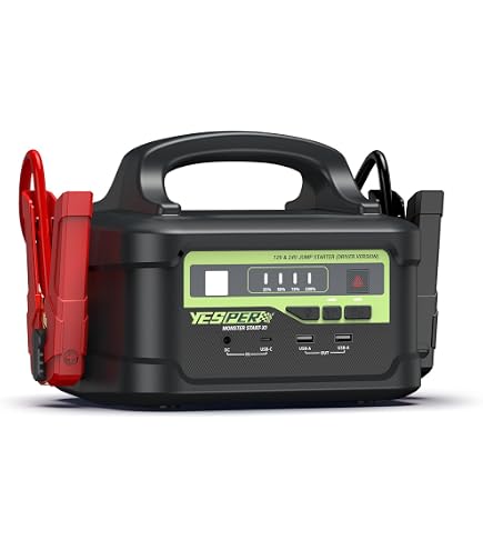 Amazon.com: YESPER 12V/24V Car Battery Jump Starter 6000A Heavy