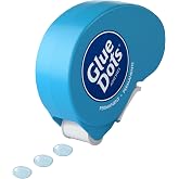 Glue Dots, Permanent Dots Dot N' Go Dispenser, Double-Sided, 3/8", .38 Inch, 200 Dots, DIY Craft Glue Tape, Sticky Adhesive G