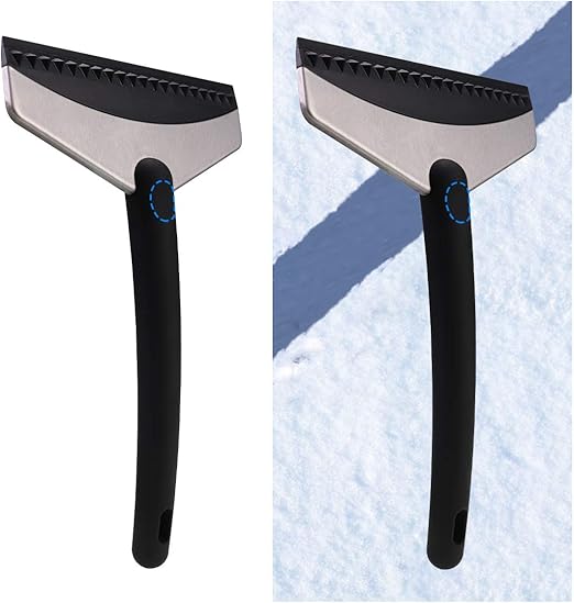 Car Ice Scraper for Windshield (2 Pack), plowlike Snow