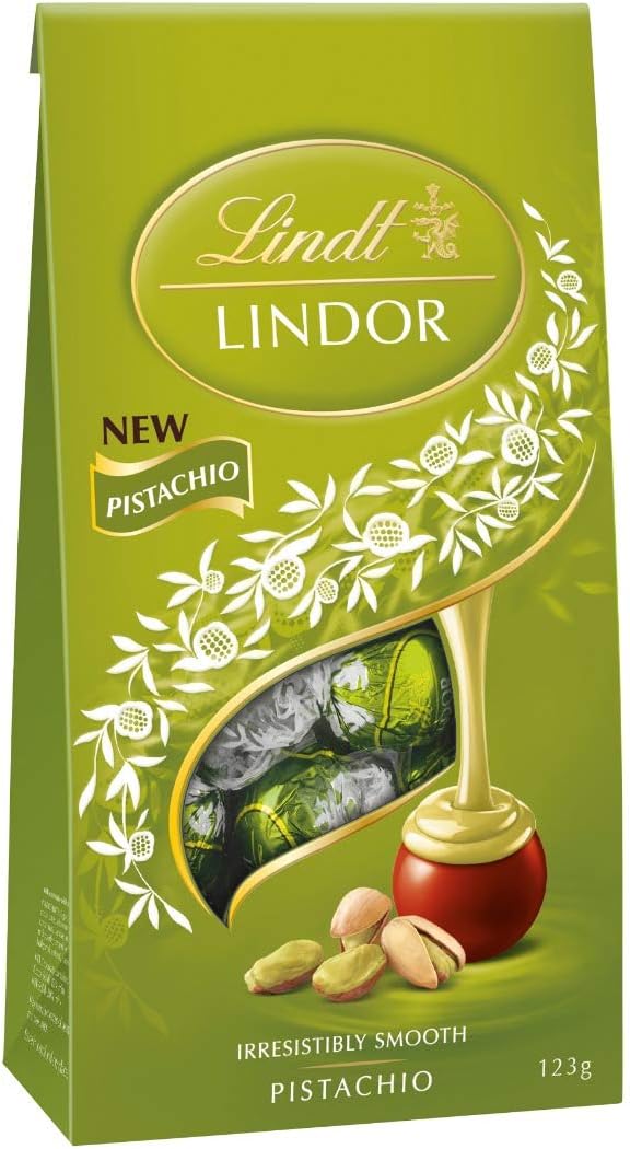 Pistachio Lindt Lindor Milk Chocolate Truffles 137g Bag Amazon Co Uk Grocery
