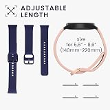 kwmobile 2x Straps for Samsung Galaxy Fit 3 - Silicone Replacement Bands Dark view 5