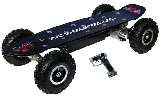 Webetop skate-board à grandes roues, à télécommande et à 3 modes de vitesse frein ABS électrique