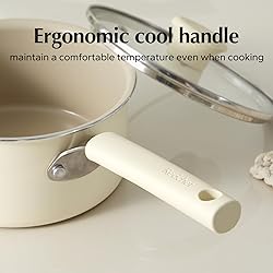 Redchef Ceramic Nonstick Saucepan with Lid, 3QT
