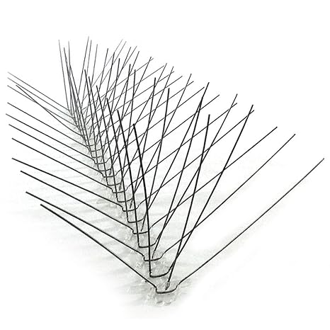 Soldela 4 Stück Anti-Diebstahl-Spikes – 2 Meter linear – 40 Spitzen pro Spange