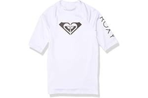 Roxy Girls' Whole Hearted Short Sleeve Rashguard