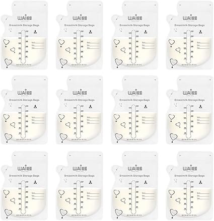 Amazon Toyandona 30pcs 250ml母乳保存バッグ母乳の保存と凍結用の透明な自立式密封バッグ 透明 母乳保存パック ベビー マタニティ 通販