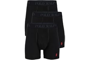 Polo Ralph Lauren Underwear Men's 4D Flex Cotton Modal Boxer Briefs 3 Pack