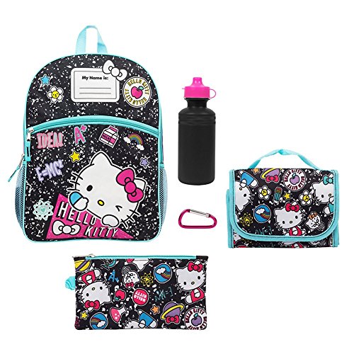 Kids hello kitty 5-pc. backpack and lunch box set with …