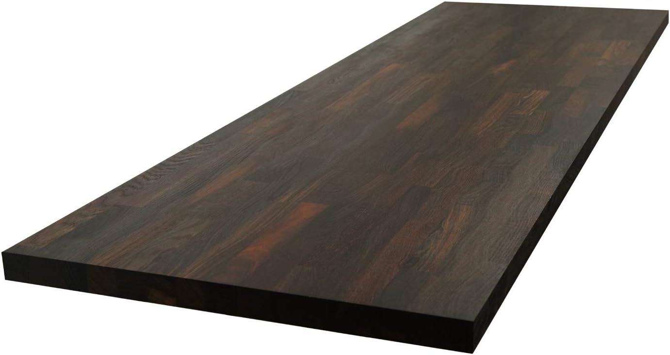 WORKTOP EXPRESS Solid Black Oak Wooden Kitchen Worktops 3m x 620mm x