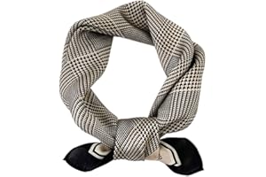 JERLA Women's Men's Small Square 100% Real Mulberry Silk satin Scarfs Hair head face scarf 21" x 21"