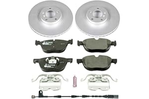 Power Stop ESK6061 Front Euro-Stop Brake Kit BMW and 1 Front Sensor Wire