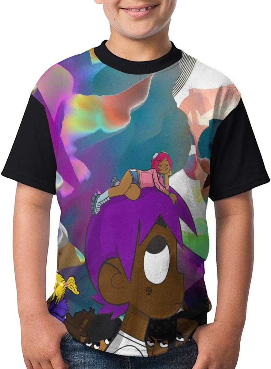 Lil-Uzi-Vert Classic Teenagers, Boys and Girls Print T-Shirts Black