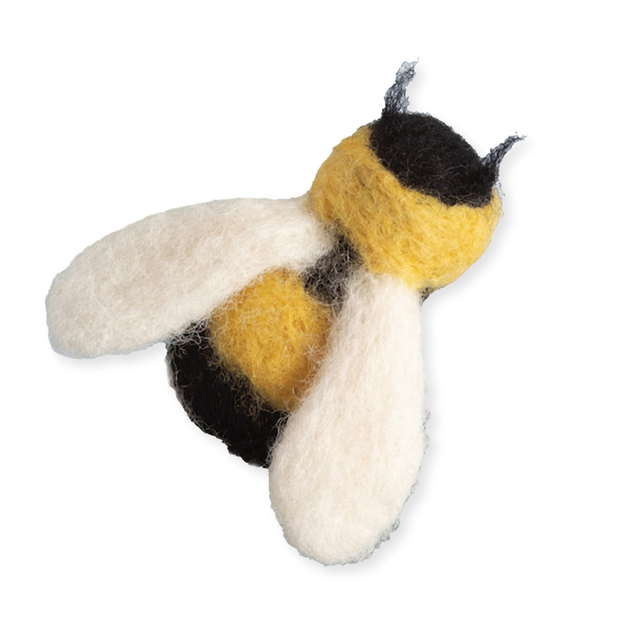 Hawthorn Handmade Bee Brooch Needle Felting Kit - Needle Felting Craft Kits for Adults UK, Includes Felting Wool, Needles, Brooch Back & Instructions. Great for Adult Craft Gifts - Approx 6cm Long