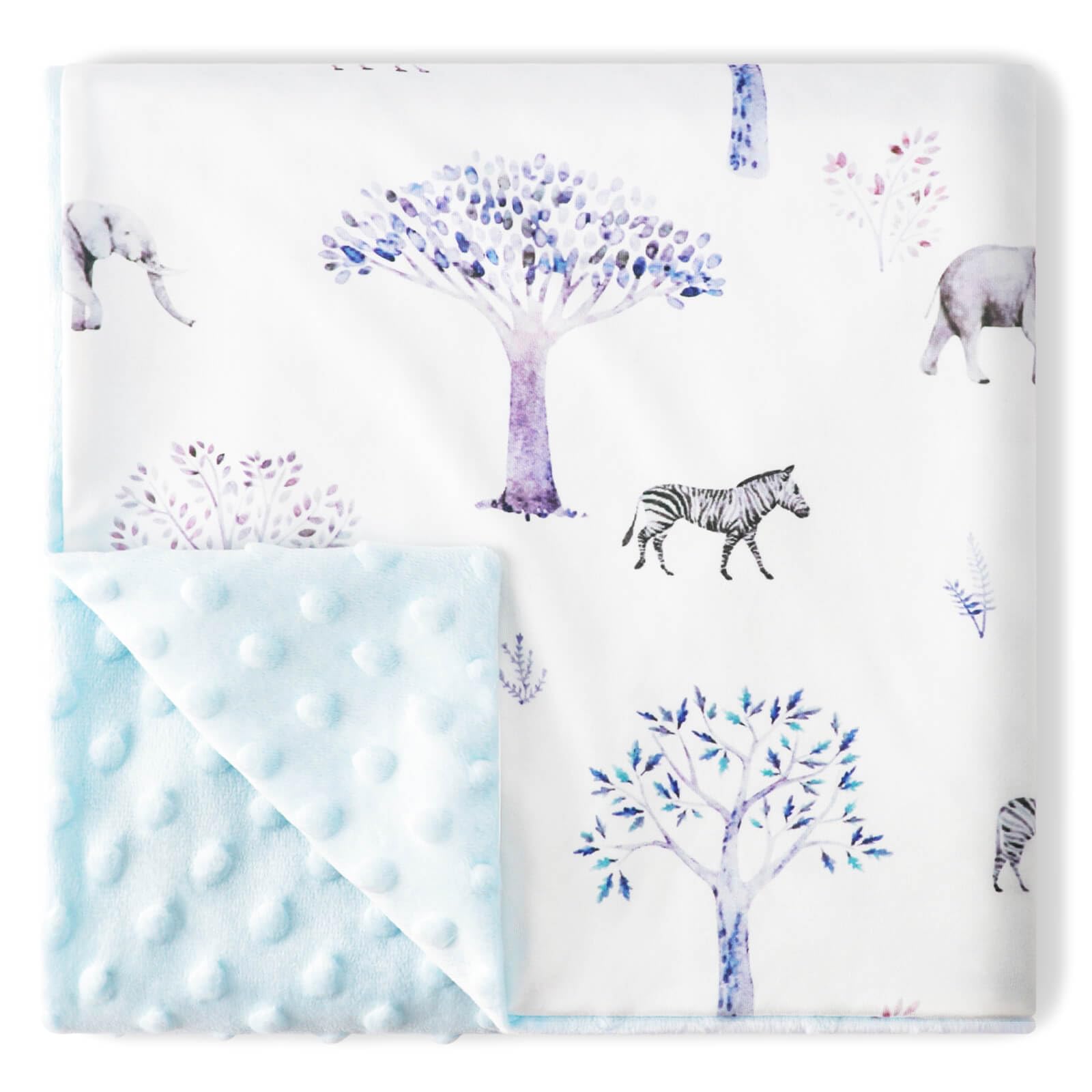 DRESHOW Kids Baby Blankets 75x100cm Organic Cotton Unisex Newborn Thick Super Soft Sleeping Blankets for Toddlers Kids Baby Girls Boys Nursery Duvet Cover Gifts