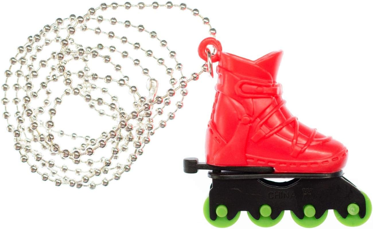 MiniblingsInline Skates Inliner Roller Skates Rollerskate Necklace 80Cm Red