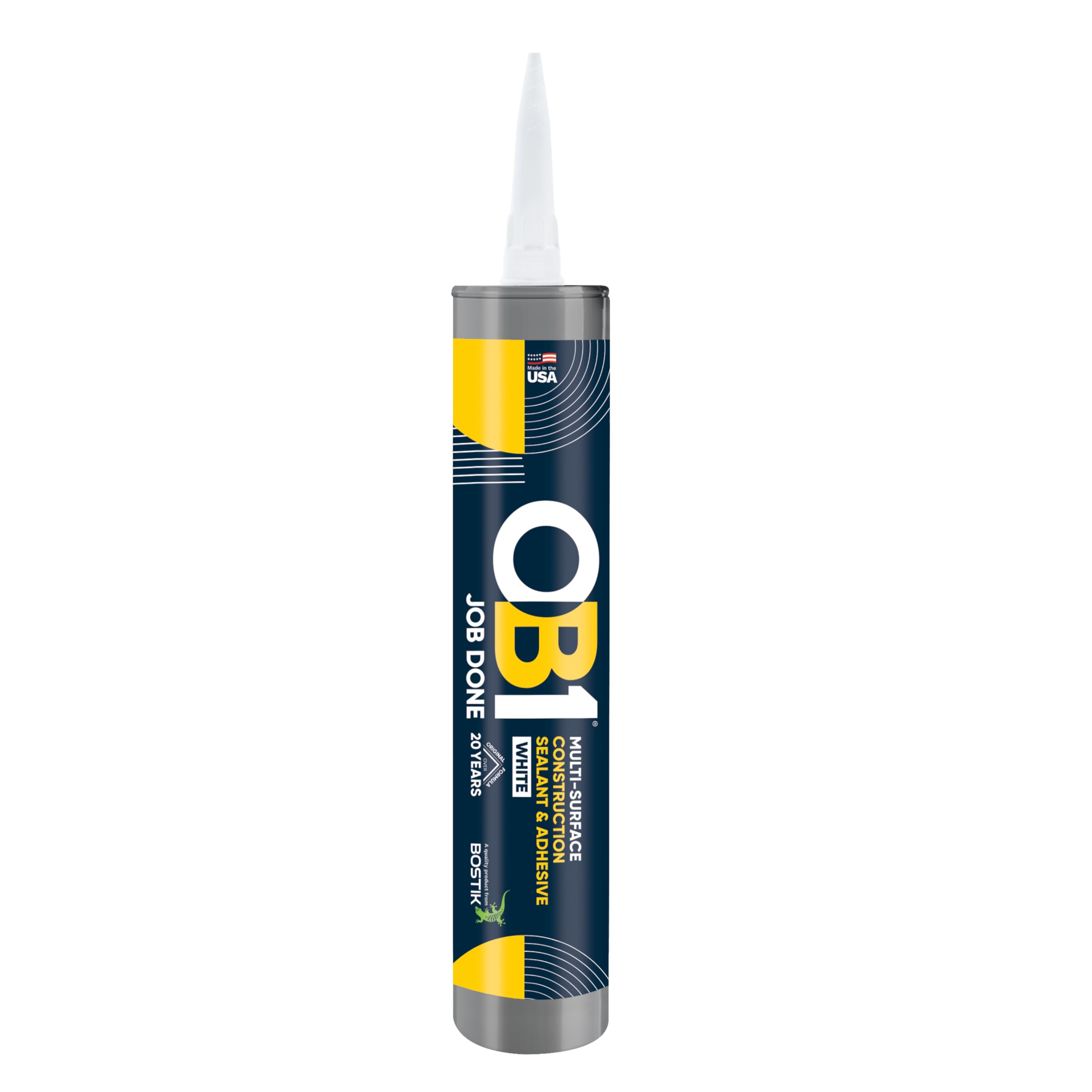 View 1 of *USED*
OB1 Universal Caulk Sealant & Adhesive White 10.1oz | Professional Grade Premium All-in-One Advanced Hybrid 3-in1 | Water Resistant Internal & External | Shrink Crack UV & Fade Resistant | 1 Cartridge