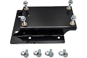 POROPL Generic Torque Converter Motor Riser Plate for 196cc/212cc Engines on Coleman Mini Bikes, Black