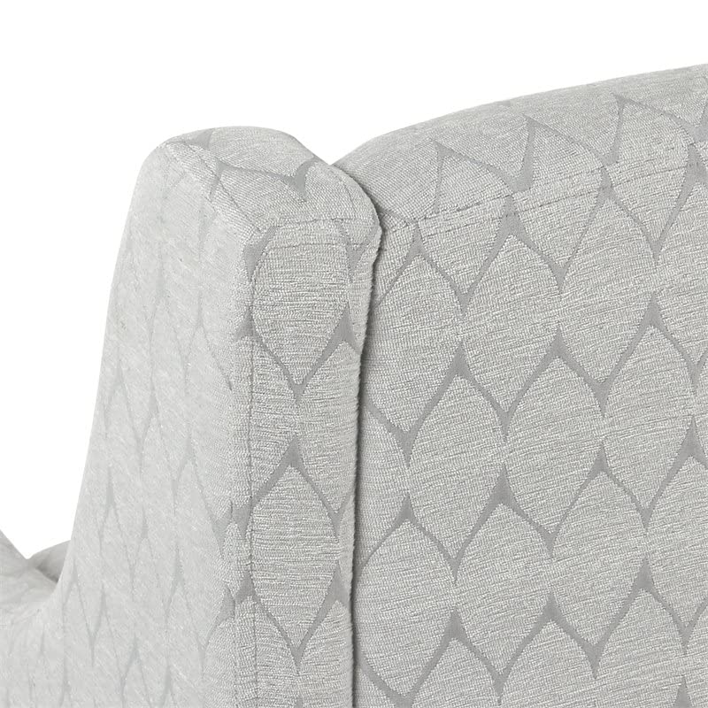 HomePop Modern Swoop Arm Accent Chair, Gray Leaf Pricepulse