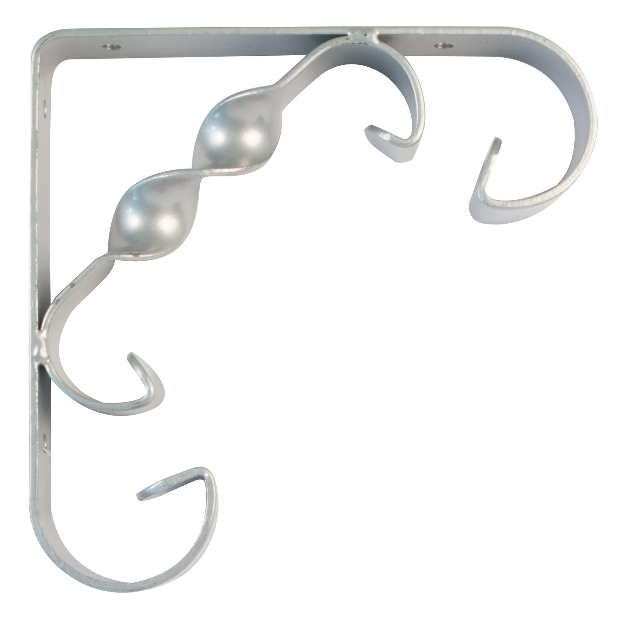 Amig - Wall Shelf Bracket | Shelf Console | Steel Shelf Support | Colour: Metallic Grey | Dimensions: 200 x 200 | Max. Weight: 80 kg