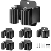 baecel 5 PCS Broom Holder Wall Mount, Upgraded Heavy Duty Mop and Broom Holder Wall Mount, Stainless Steel Broom Hanger Mop Holder Rack for Kitchen Laundry Garden Tool Organizer