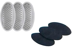 TVTIME DIRECT Pedegg Premium Replacement Blades Gently Removes Callouses Dead Skin Rough Dry Skin - Fine