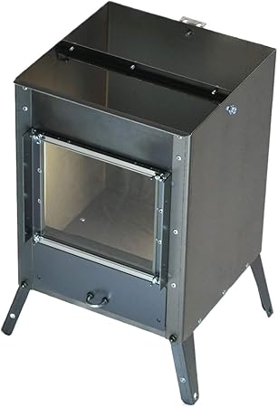 Amazon Co Jp Liftoff ロケットストーブ 焚火箱 ガラス窓ボディ 別売りの 焚火缶キット と合わせて自作するdiy薪ストーブ スポーツ アウトドア