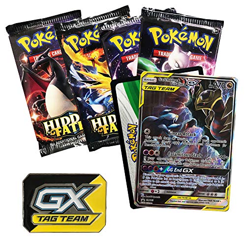 Pokemon TCG Tag Team Giratina & Garchomp 4 Booster Pack 1 Metal Tag Team Gx Marker 1 of 3