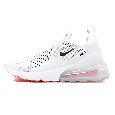 nike air max 270 white black total orange
