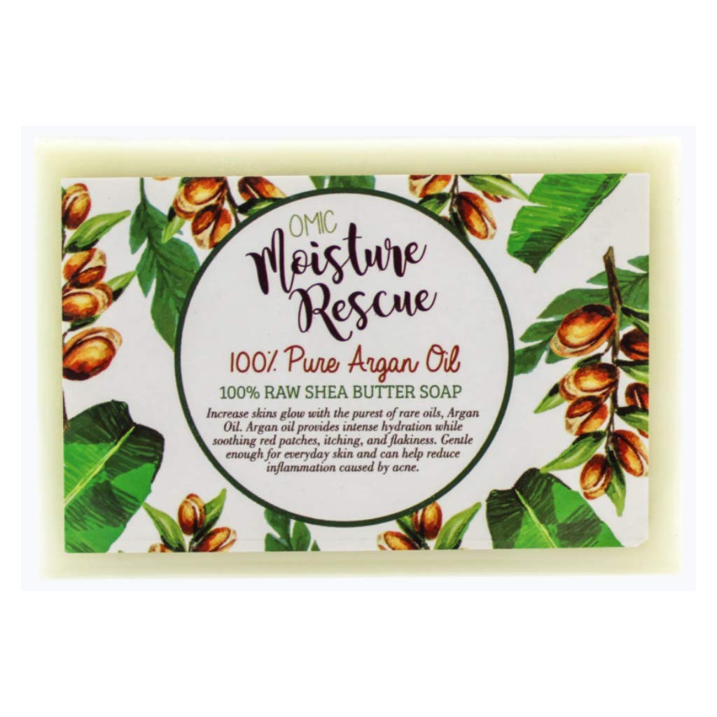 Organic, Hand Made, Cold Pressed, Natural Soap, Hand and Body Solid Bar with Shea Butter and Argan Oil, Parabens Free, Cruelty Free - 125 g