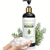 Natural Rosemary Scent Shampoo - Biotin & Tea Tree, 10oz Travel, Sulfate-Free, Scalp Care, Volumizing, Oil Control, Anti-Hair Fall, Color-Safe, Unisex, All Hair Types
