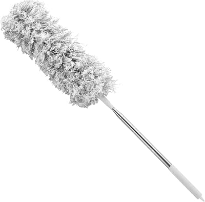 ASelected Extendable Microfiber Duster with 275cm Pole, No Scratch to Ceiling