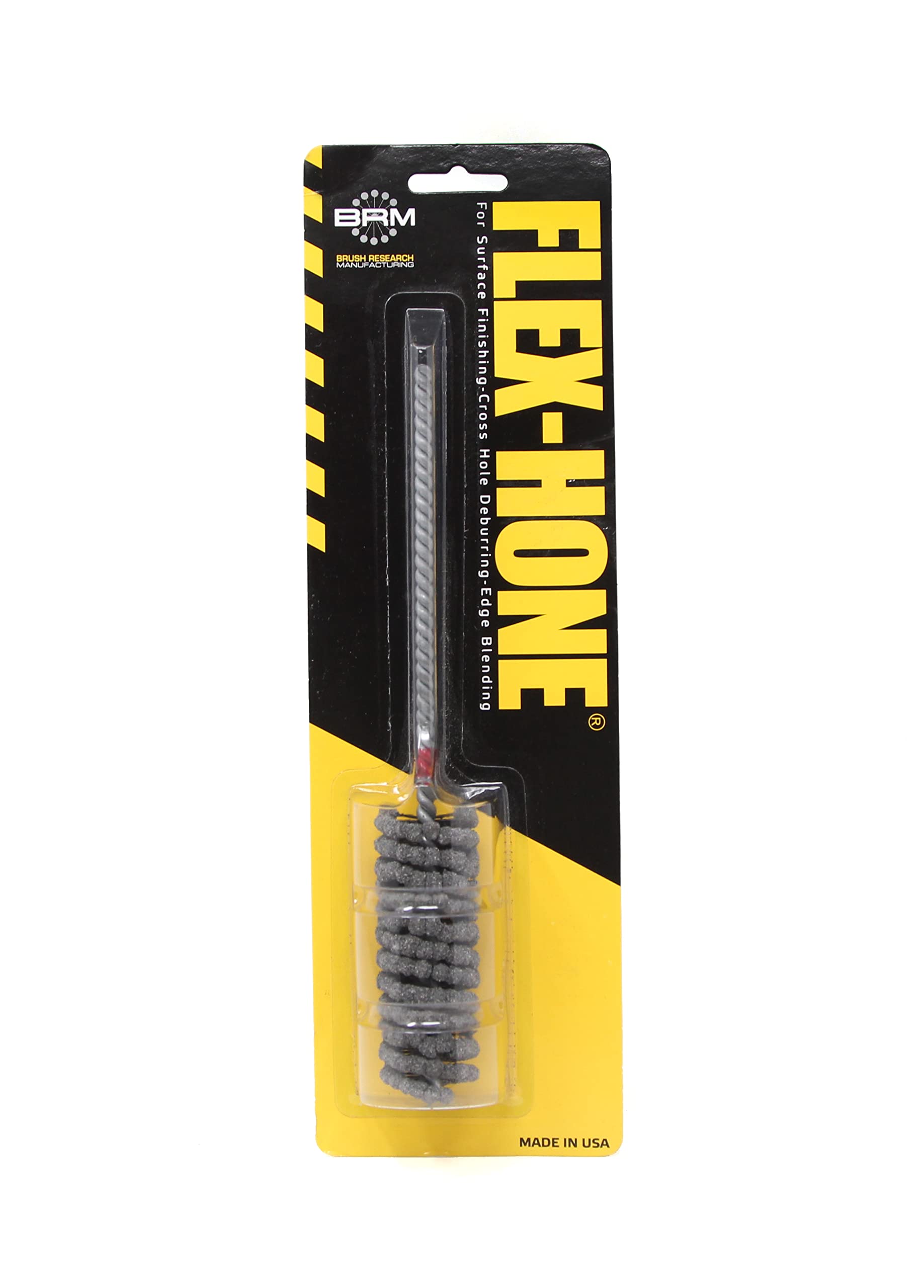Brush Research BC10060Z25 Flex-Hone®, 1″ (25.4mm) Diameter, 60 Grit, Zirconia Alumina #1525, for Low Carbon to Medium Carbon Steels, Stainless Steel and Cast Iron