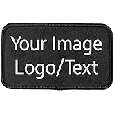 Custom Embroidered Patches, Text Logo Patches, Custom Patches Design Your Own, Personalized Name Patches, Personalized Photo Patches, Custom Any Shape Iron On Sew On Hook and Loop Patch