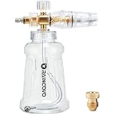 Raincovo Foam Cannon for Pressure Washer, Snow Clear Cannon for Car Wash | Stainless Steel Filter, Adjustable Nozzle with M22 and 1/4 Inch Quick Connect, Additional 1.1 mm Orifice Nozzle