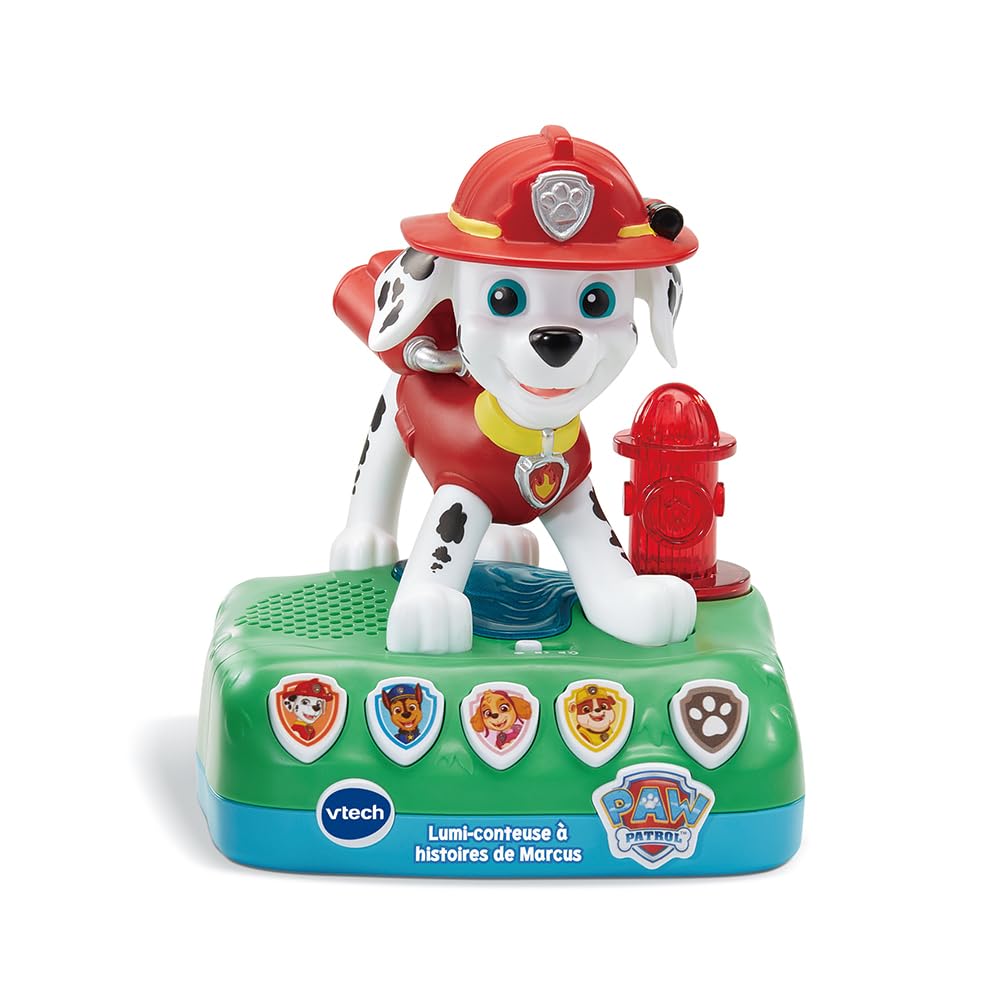 Vtech - Pat' Patrouille, Lumi-Conteuse À Histoires De Marcus, Boîte À Histoires Veilleuse, Jouet Interactif Et Musical Paw Patrol Avec 4 Jeux, Cadeau Enfant De 3 Ans À 7 Ans - Contenu En Français