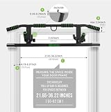 HAKENO Multi-Grip Pull Up Bar Doorway with Suspension Straps Set 440 lbs view 4