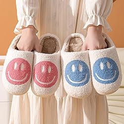 dubuto Smile Face Slippers for Girls Boys, Cute