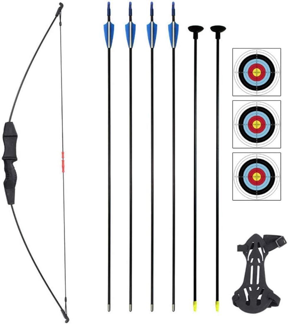 Starlight Collective 45" Archery Bow and Arrow Set Takedown Recurve Bow Sports Game Target Shooting Toy Gift Bow Kit for Teens Youth Kids Beginners