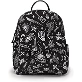 Loomifang Mini Backpack for Women - Cute Small Backpack Purse with Multi Pockets, Water-Resistant 3D Printed Graphic-332