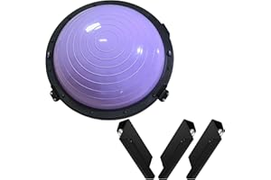 LHERUT Heavy Duty Balance Trainer Ball Holder Wall Mount,Half Exercise Ball Storage Bracket for Strength Fitness Ball,Yoga St