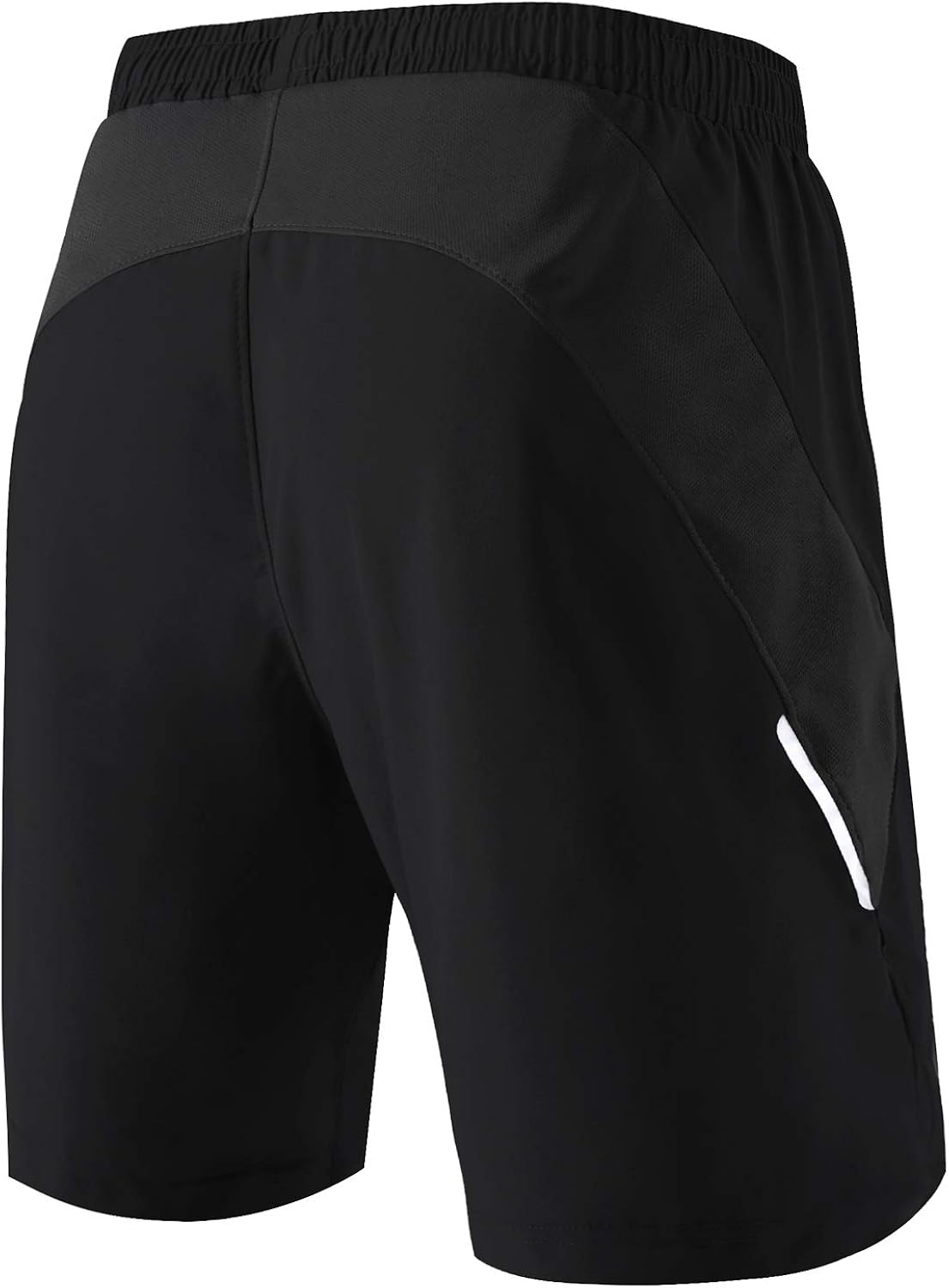 HMIYA Men's Casual Sports Quick Dry Workout Running or Gym Training Short with Zipper Pockets: Clothing
